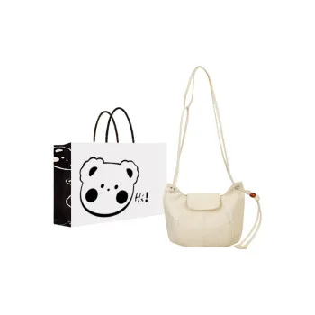 NX DOUGHNUT PU Bucket Bags Crossbody Bag, Shoulder Bag Women's White