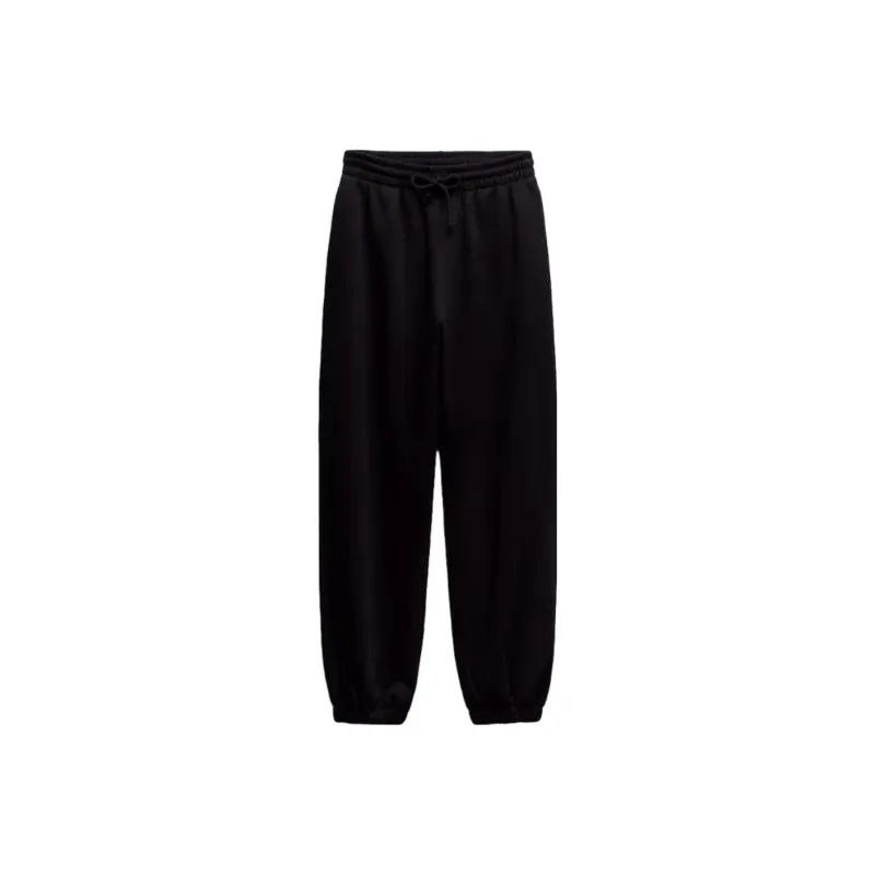ZARA FW23 Knitted Sports Pants Women's Black-0