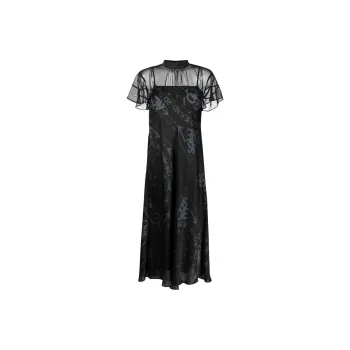 Sacai X Eric Haze Logo Print Dress