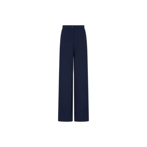 EMPORIO ARMANI Icon Compact Piqué Palazzo Trousers