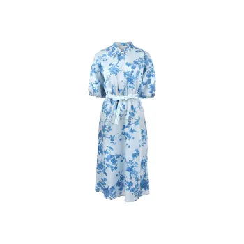 I BLUES SS24 Short-Sleeved Dresses Women's Light Blue