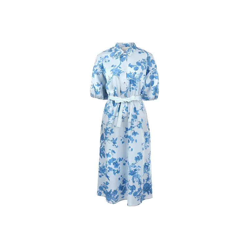 I BLUES SS24 Short Sleeved Dresses Women's Light Blue-0