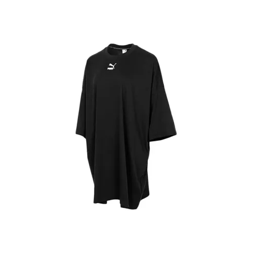 PUMA Short Sleeved Dresses Women's Black