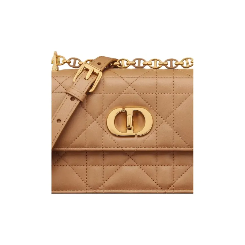 DIOR Miss Caro Sheepskin Crossbody Bag, Shoulder Bag Mini Women's Light Gold-5