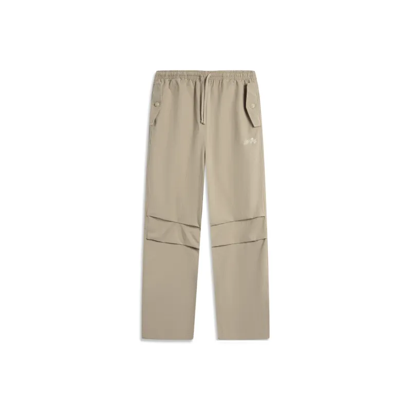 LiNing x GUGONG LIANMINGKUAN Chinese Culture Series Casual Pants Women's Coffee Foam Umber-0