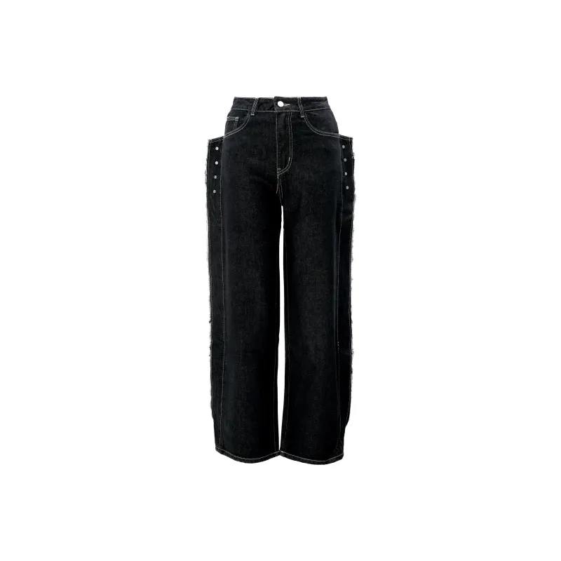 Nt Straight Jeans Women's Black-0