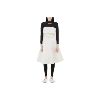 KIMHEKIM Long Sleeved Dresses Women's Black White