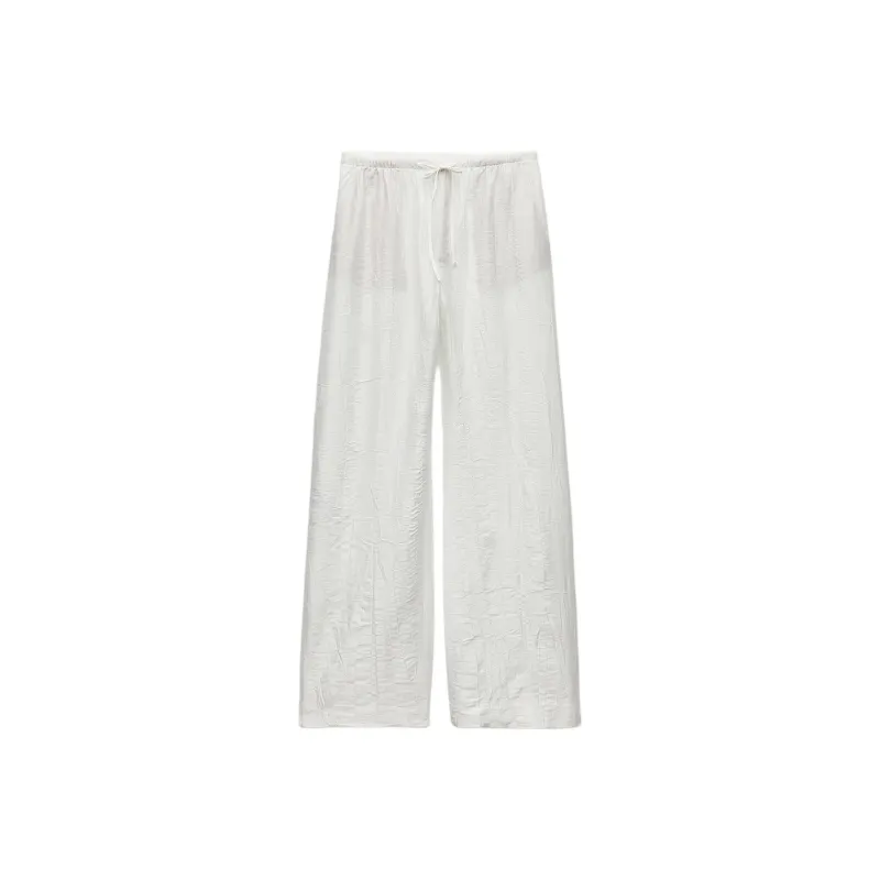 ZARA ZW Series Casual Pants Women's White-0