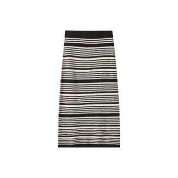 XIANGYING Knit Long Skirts Women's Black