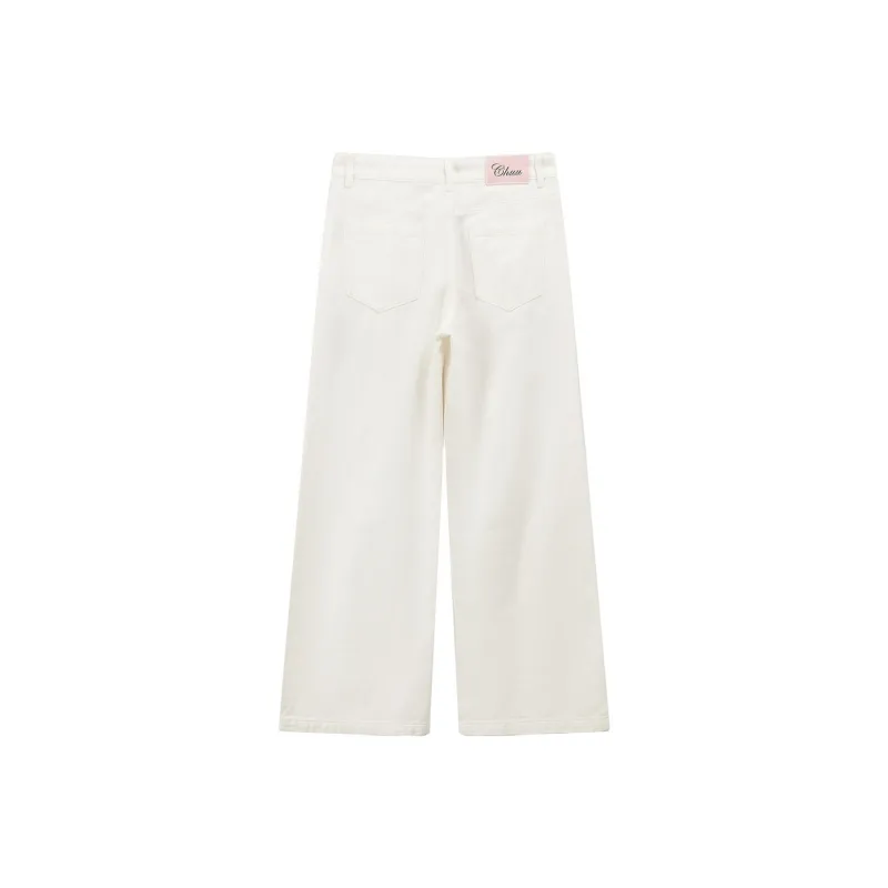 CHUU Jeans Women's Washed White-1
