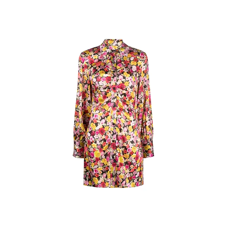 GANNI Long-Sleeved Dresses Women's Red-0