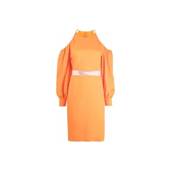 Stella McCartney Off Shoulder Midi Dress