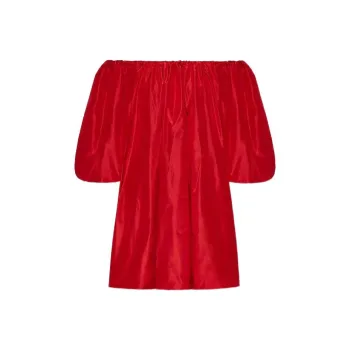 Valentino Long-Sleeved Dresses Women's Red