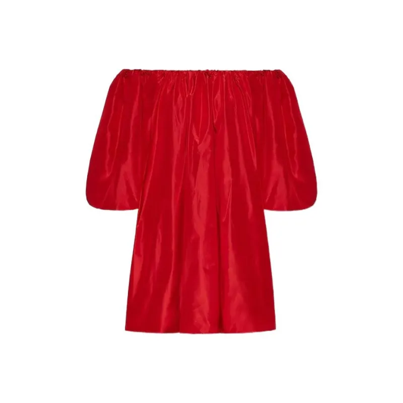 Valentino Long-Sleeved Dresses Women's Red-0