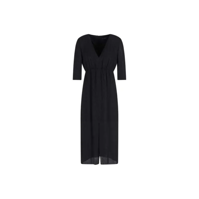 ARMANI EXCHANGEAE SS25 Short Sleeved Dress Women's Black-0