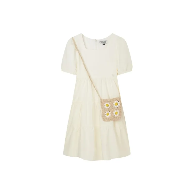 Teenie Weenie Short Sleeved Dress Summer Women's-0