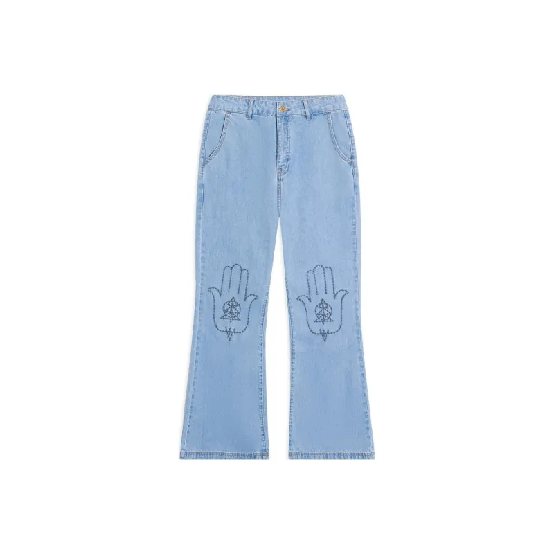 LiNing Jeans Women's Light Blue-0