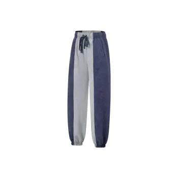 LINING Fitness Series Knitted Sweatpants Women's Denim Blue
