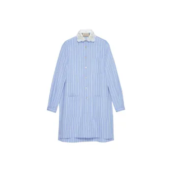 GUCCI FW22 Long-Sleeved Dresses Women's Blue