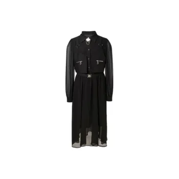 LOFT SHINE Shirts Skirt Dress Black