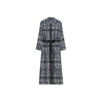 'S MAX MARA All Over Printed Belted Dress