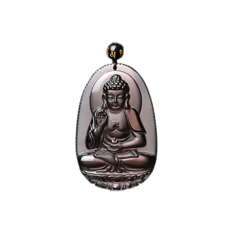 Liu Jinfu Obsidian Necklaces Unisex-13