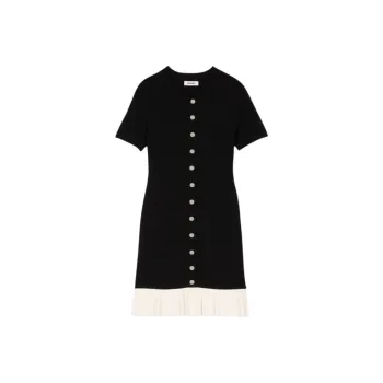 Sandro Pleated Mini Dress