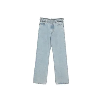 Y/Project Logo Patch Belted Waist Jeans