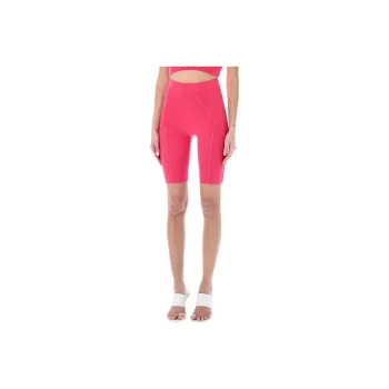 Helmut Lang Ribbed Knit Cycling Shorts