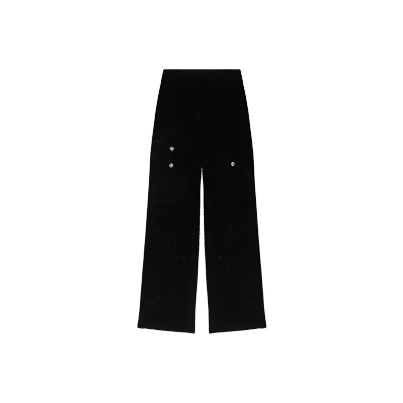 Maje Cargo Pants Women's Black-0