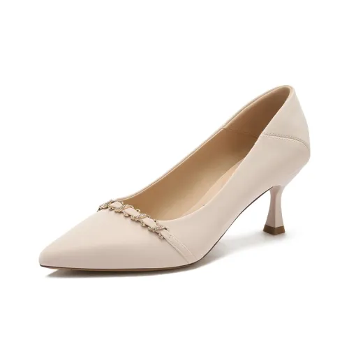 JOSINY High Heels Women's Beige