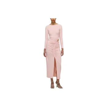 Self-portrait Long-Sleeved Dresses Women's Light Pink