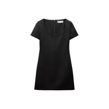 ZARA ZW Series Short Sleeved Dress Women's Black