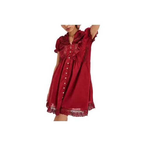 FREE PEOPLE Sunkissed Mini Dress Short-Sleeved Dresses Women's Samba
