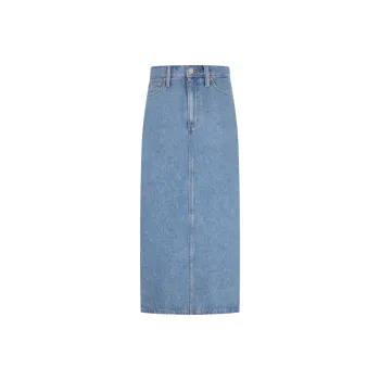 Tommy Hilfiger Denim Long Skirt Women's Denim Blue