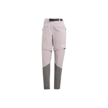 Adidas Terrex Utilitas Hiking Zip-Off Tracksuit Bottoms Woven Sweatpants Women's Purple