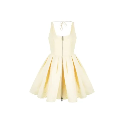 Alexander McQueen Sleeveless Dresses Women's Light Yellow
