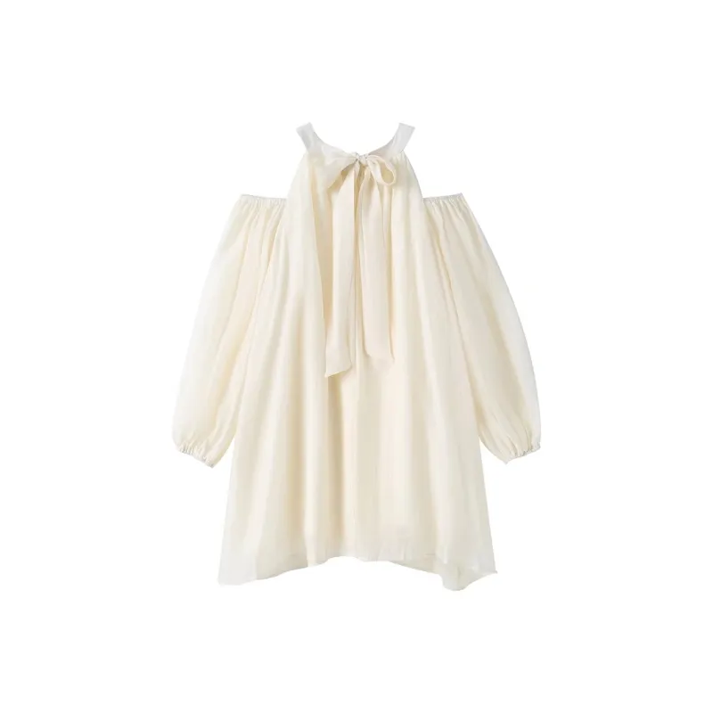 JOSR Long Sleeved Dresses Women's Apricot-0