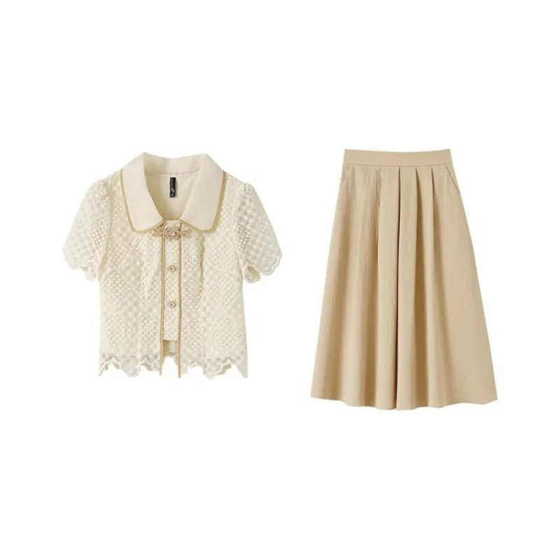 OUNIXUE Shirt Matching Set Women's-0