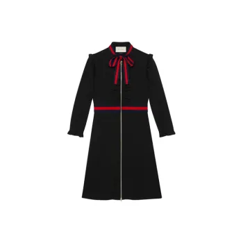 GUCCI Long Sleeved Dress Women's Black