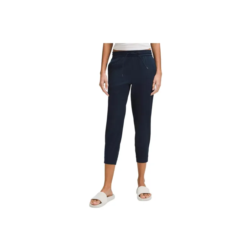 Lululemon Soft Jersey Classic-Fit Mid-Rise Cropped Jogger Knitted Sports Pants Women's-9
