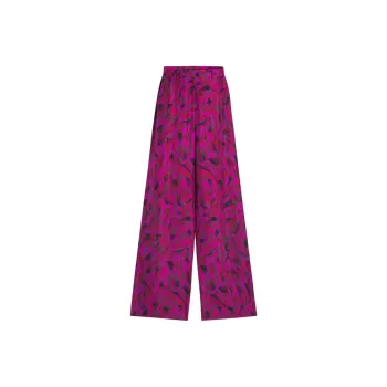 Lanvin Printed Wide Leg Pants