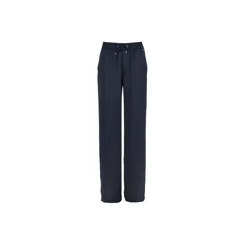 HERNO Wide Leg Satin Trousers