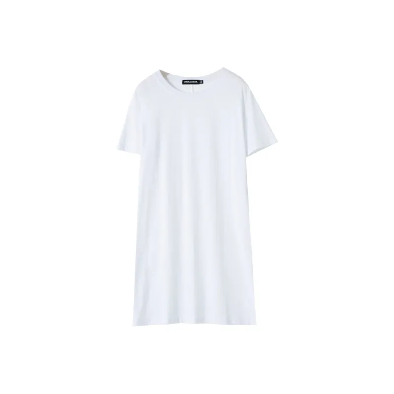 SOON FLOWER Short Sleeved Dresses Women's White-0