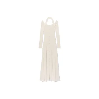 Jacquemus Long-Sleeved Dresses Women's Light Gray