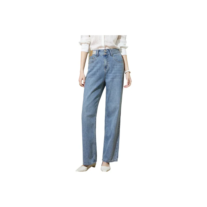 SMEN Jeans Women's Denim Blue-0