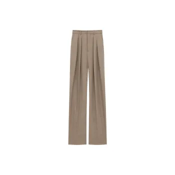 SAINT LAURENT Casual Pants Women's Beige Sand