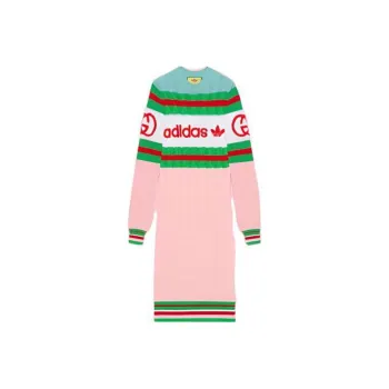 GUCCI x Adidas SS23 Long Sleeved Dresses Women's Pink