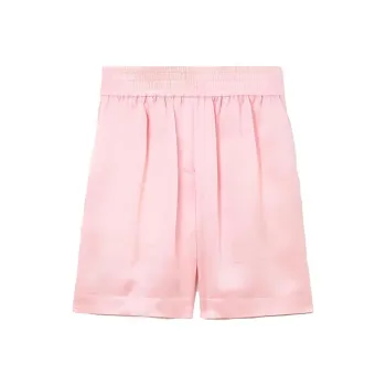 Burberry Ekd Jacquard Silk Shorts Light Pink