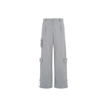 Three Quarters Casual Pants Women's Gray